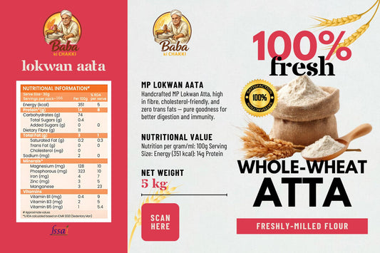 100% premium MP Lokwan Whole Wheat Flour (5kg)